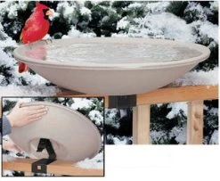 Large Tilt & Clean Heated Bird Bath