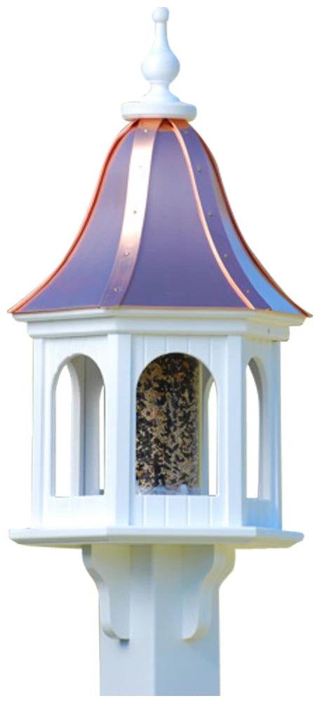 Copper Roof Gazebo Bird Feeder Bell Shape - 28x12 - Image 3