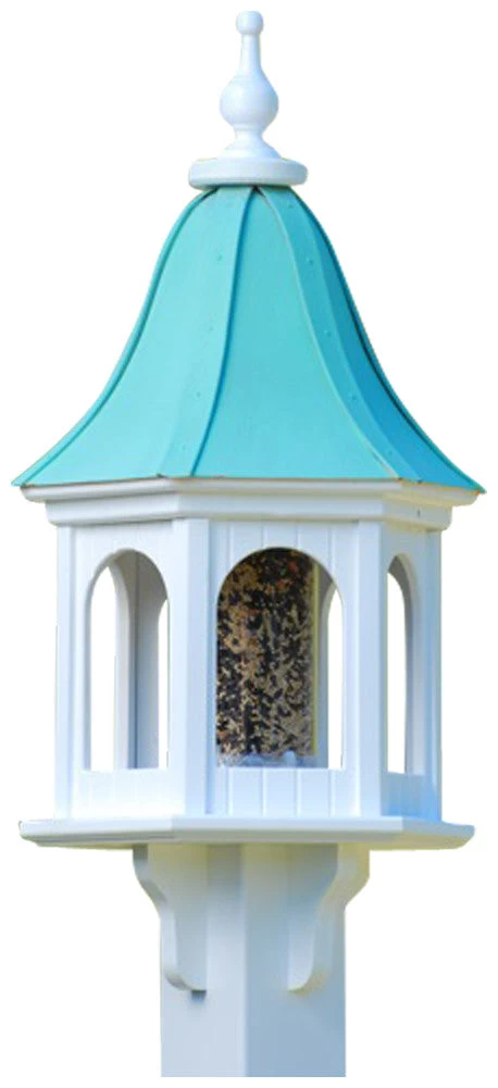 Copper Roof Gazebo Bird Feeder Bell Shape - 28x12 - Image 4