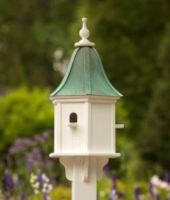 Copper Roof Birdhouse 28x12- 3 Perches