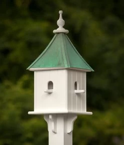 Copper Roof Birdhouse 28x10- 4 Perches