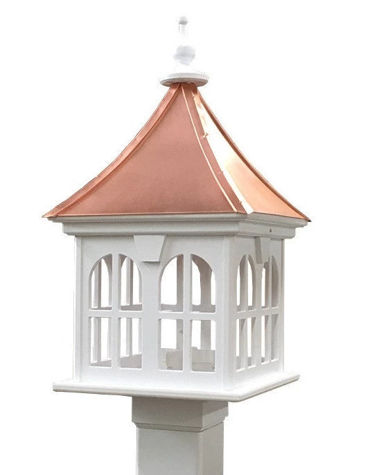 Copper Roof Vinyl/PVC Bird Feeder With Double Window- 29x14 - Image 3