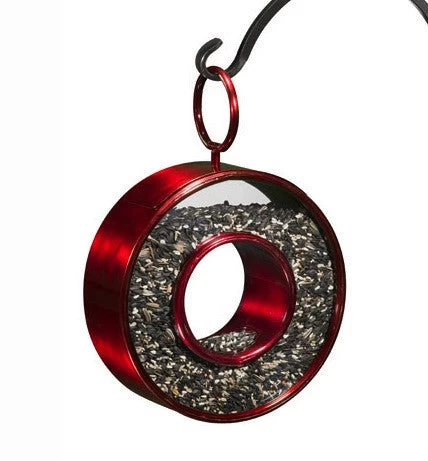 Ruby Circle Fly-Thru Bird Feeder - Image 2