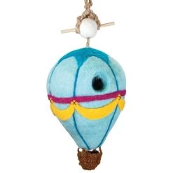 Felted Wool Birdhouse-Hot Air Balloon