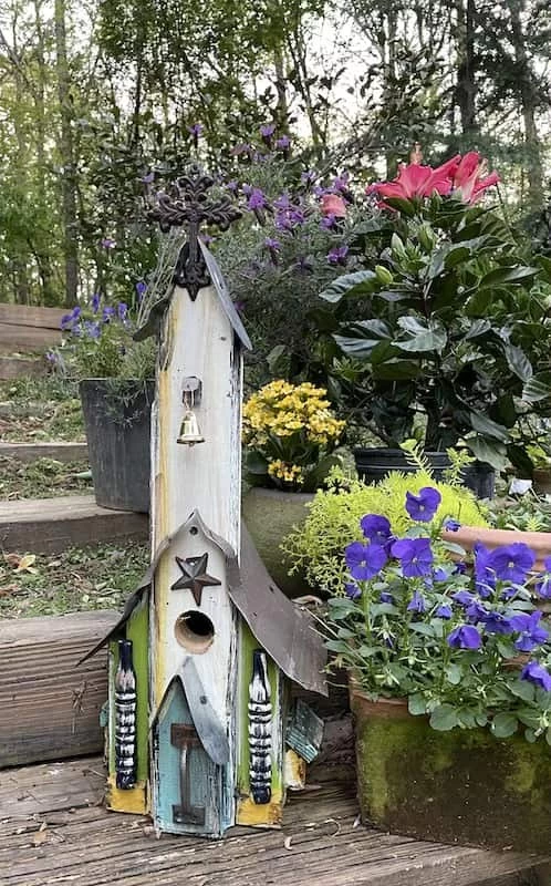 Rustic Church Birdhouses- Medium - Image 8