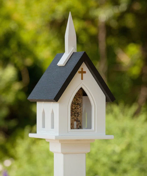 Church Bird Feeder Vinyl/PVC