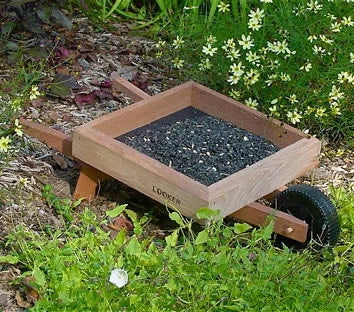 Wheelbarrow Ground Bird Feeder - Image 2