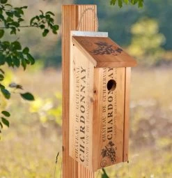 Wine Crate Birdhouse