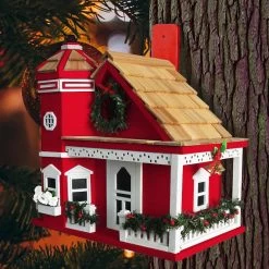 Yuletide Cottage Birdhouse