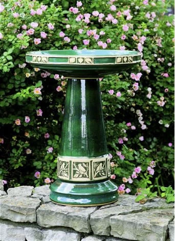 Zanesville Bird Bath With Locking Top- 2 Colors - Image 2