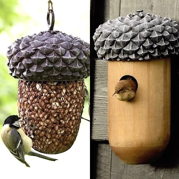 ESSCHERT DESIGN Birdhouse & Bird Feeder Gift Set