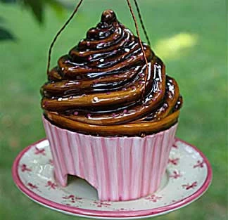 Ceramic Cupcake Bird Feeder - Image 2