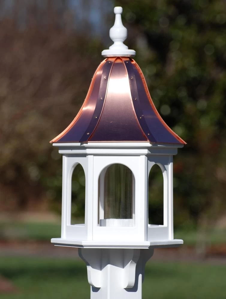 Copper Roof Gazebo Bird Feeder Bell Shape - 28x12