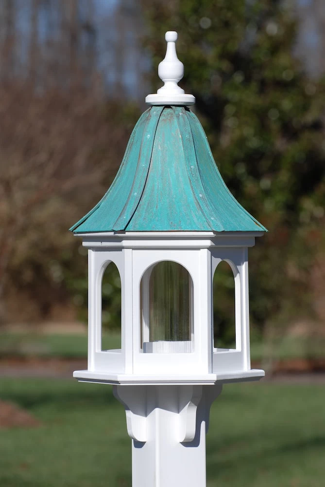 Copper Roof Gazebo Bird Feeder Bell Shape - 28x12 - Image 2