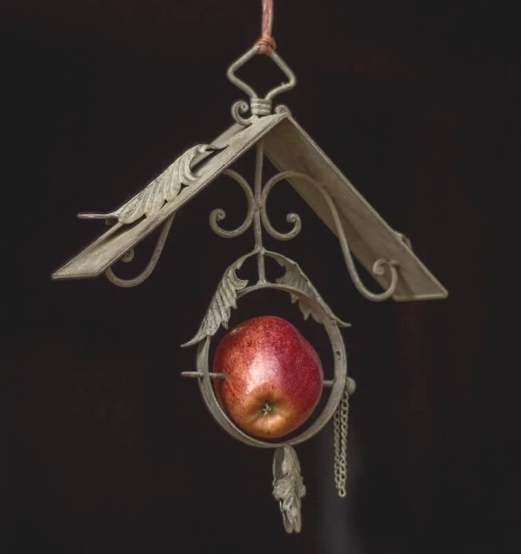 Weathered Scroll Fruit And Suet Feeder - Image 2