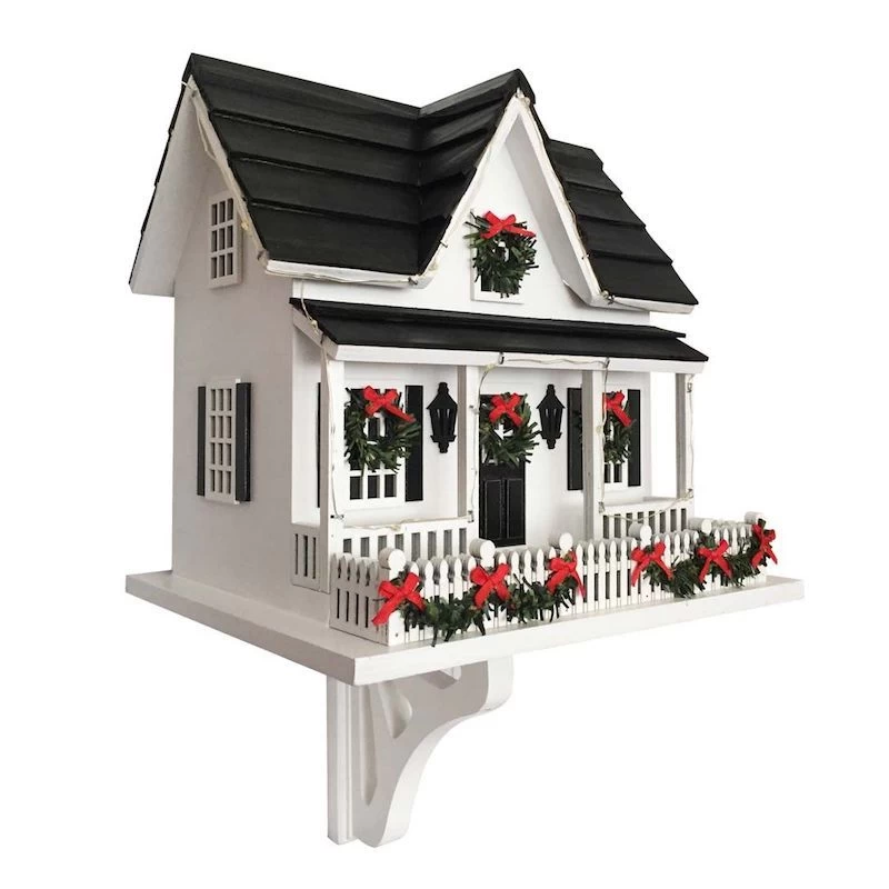 Lighted Holiday Birdhouse - Image 2