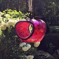 Mosaic Glass Fly-thru-Bird-Feeder
