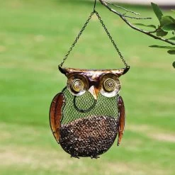 Owl Seed & Peanut Bird Feeder