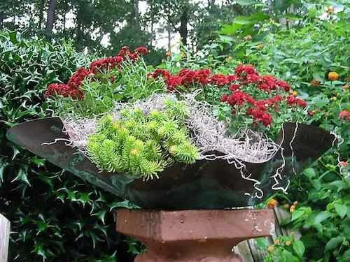 Free-Form Copper Bird Bath/Planter - Image 3